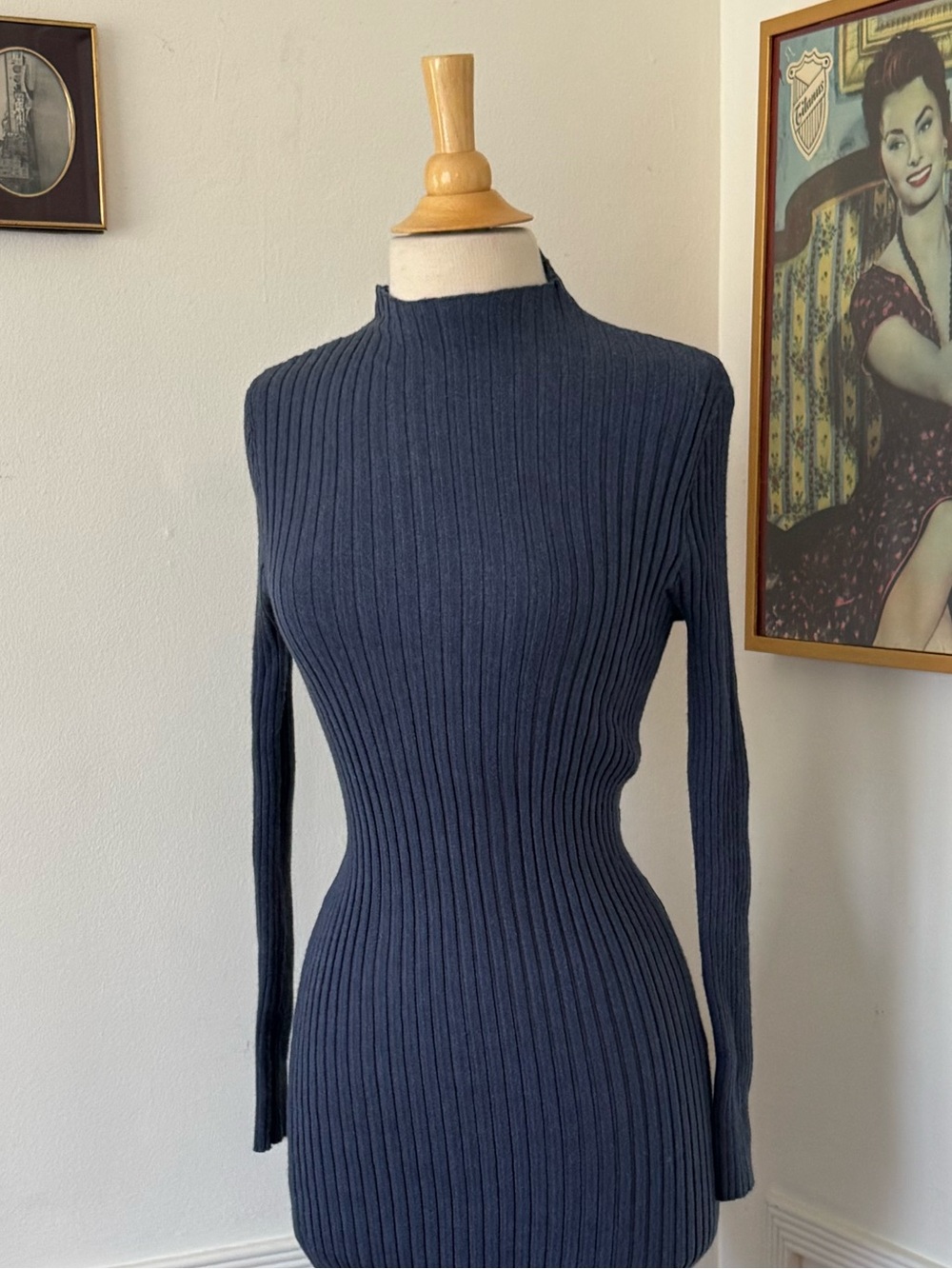Anthropologie - Knit Long Sleeve Midi Dress